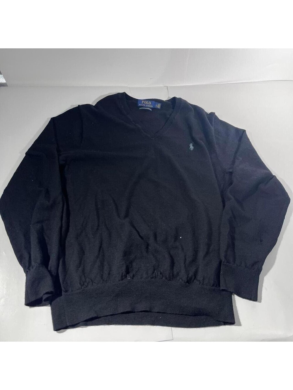 Polo Ralph Lauren black merino wool sweater Size L Men's L